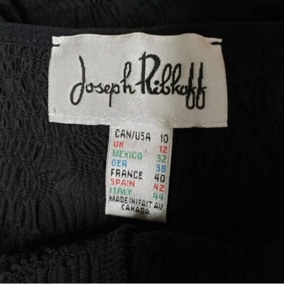 Joseph Ribkoff Black Hi Low Dress - Picture 8 of 14